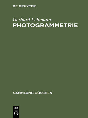 cover image of Photogrammetrie
